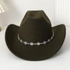 European and American rhombus sequined western cowboy top hat men's and women's casual top hat jazz hat