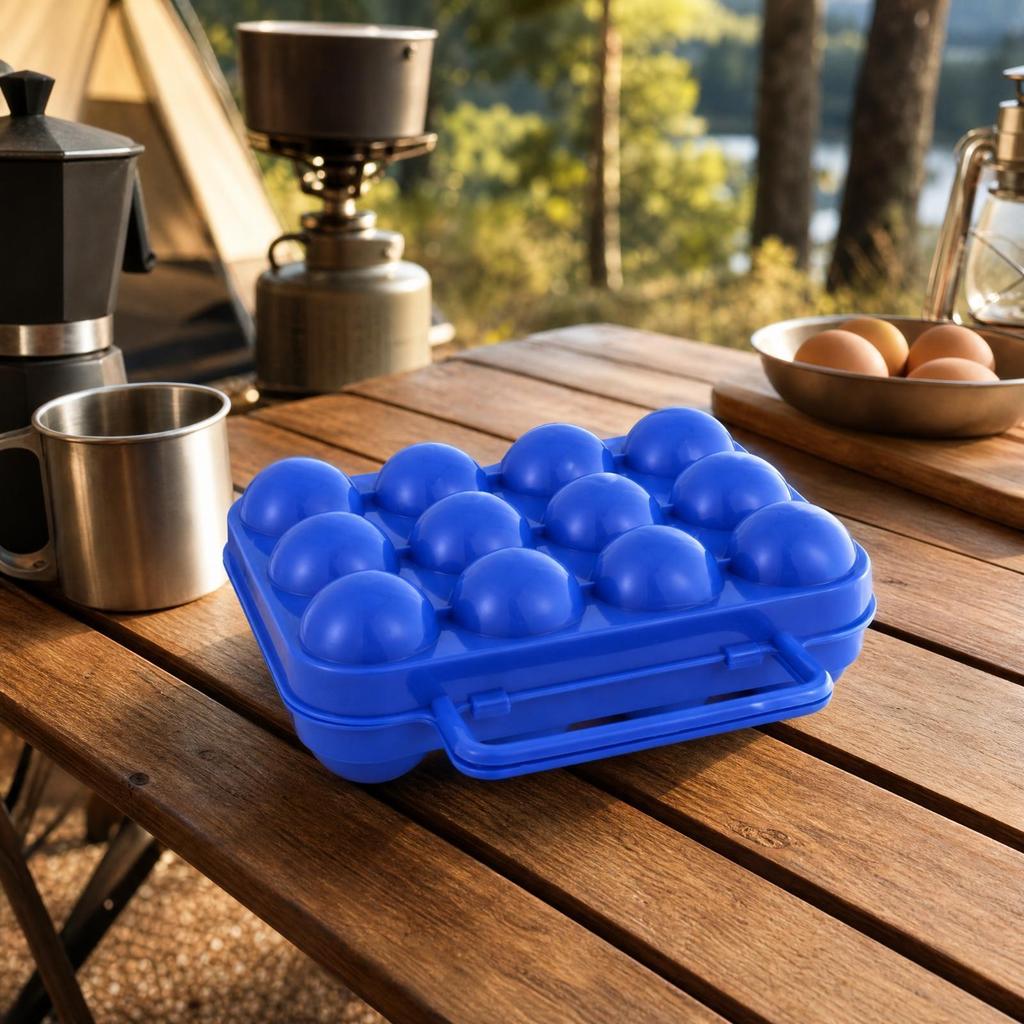 12-Egg Protection Container Travel-Friendly for Refrigerator Organization