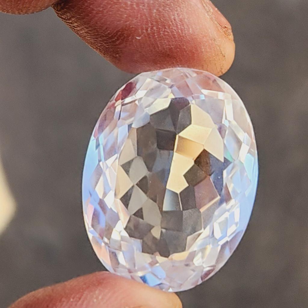 CERTIFIED Flawless 76 Ct Oval Shape White Montana Sapphire Loose Gemstone