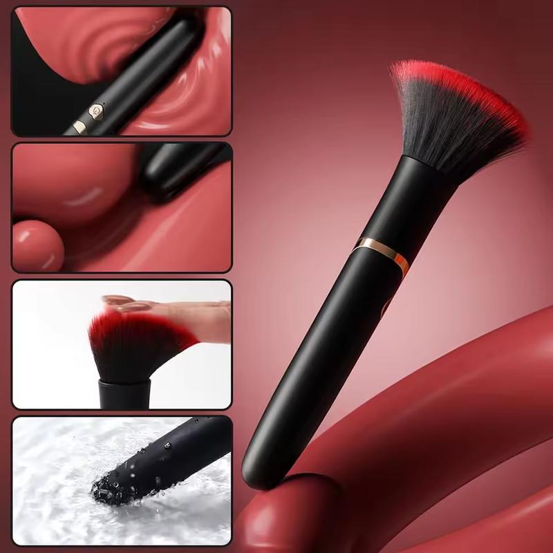 Vibrating Makeup Brush Massager Strong Shock Female Orgasm Clitoral Stimulator 7 Speed AV Wand Vibrator Adult Sex Toys for Women