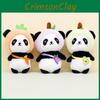 Kawaii Panda Keychain Plush Toy Adorable And Soft Stuffed Animal Doll With Short Fur 12cm