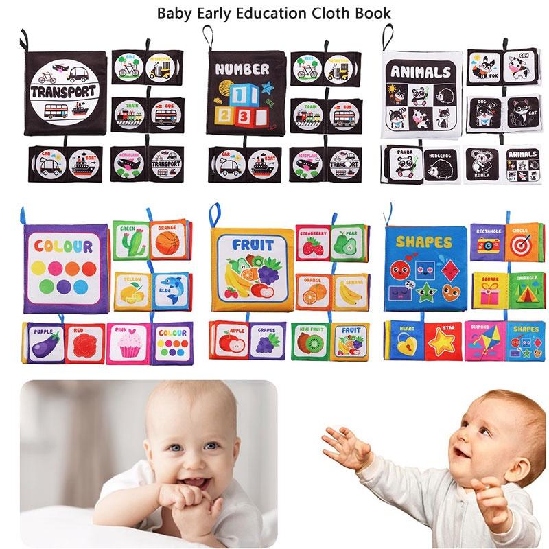 Durable Washable Children's Cloth Book Toy Set For Early Learning And Interactive Play Tear-resistant And Sound-producing