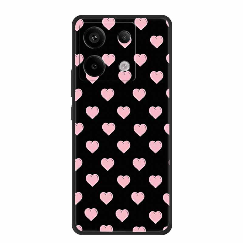 3D Emboss Case For Redmi Note 14S Case 14 S Coque Black Silicone Soft Back Cover For Redmi Note 14 4G 5G Phone Case Note14 Pro