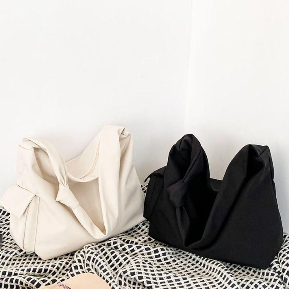 Shopping Canvas Tote Bags Large Capacity Student Crossbody Bag Wide Strap Casual Shoulder Bag  Men