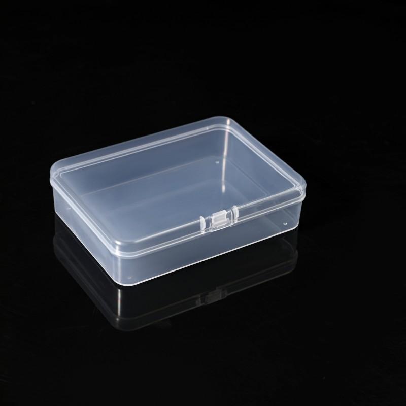 9.5Cm High Transparent Plastic Box Rectangular Flip One-Piece Packaging Goo Card Storage Box Pp Small Box