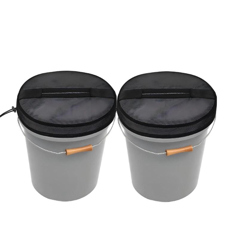 Outdoor Fishing Equipment Bucket Lid Cover Lid Adapter Fishing Baits Container Lid Adapter Fishing Trash Can Lid Cover O