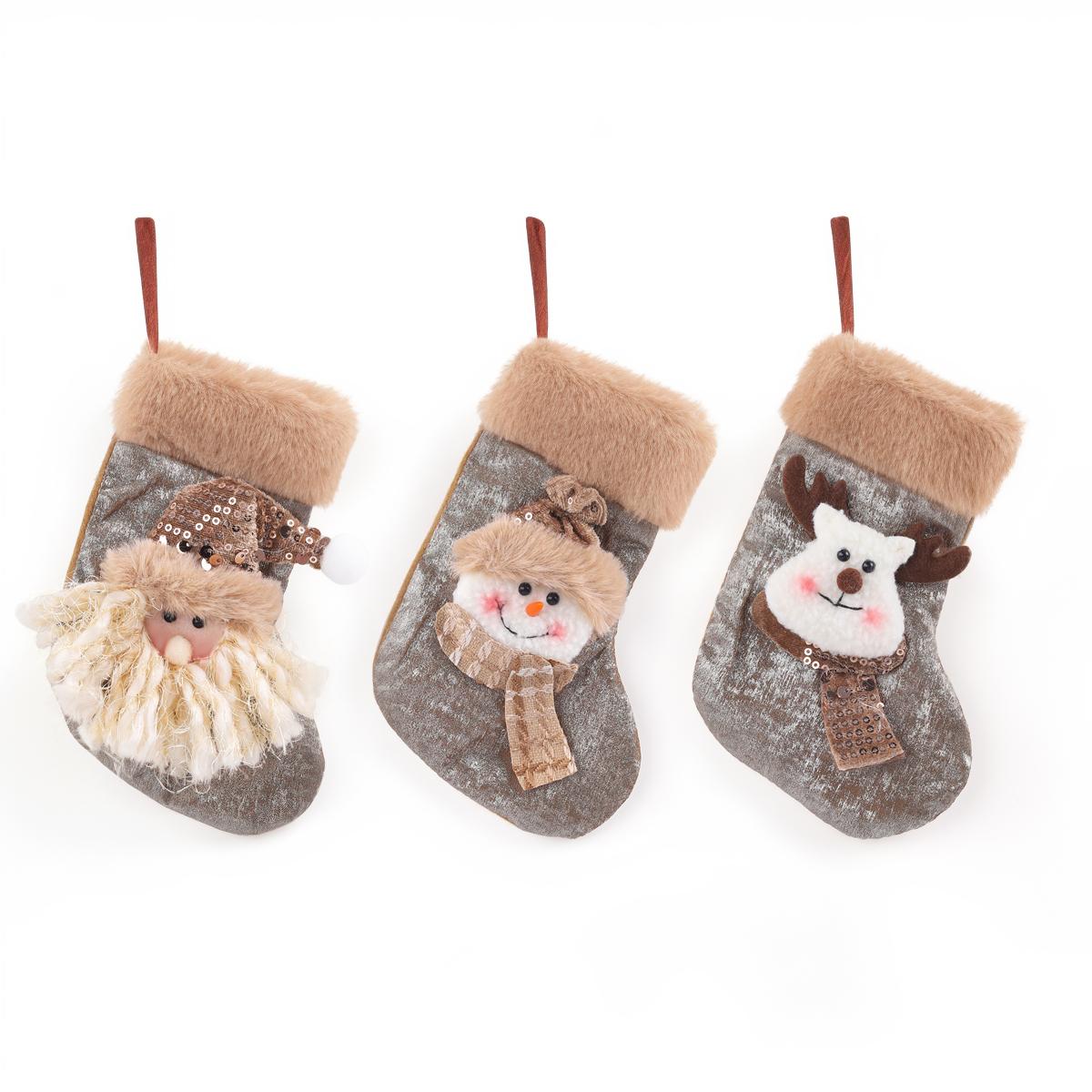 

3pcs Christmas decorations, Christmas stockings, gift bags, children s candy stockings, Christmas tree ornaments, gift bags 17x11cm верблюд