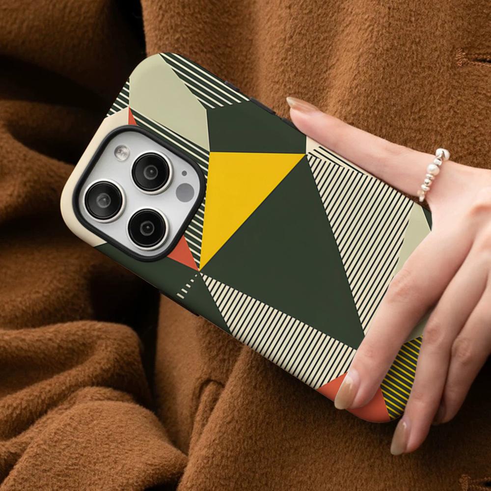 Bauhaus Exhibition Art Phone Case For IPhone 16 15 14 13 12 11 Pro Max Plus Samsung S24 S23 Ultra Glossy HD Hard PC Cover