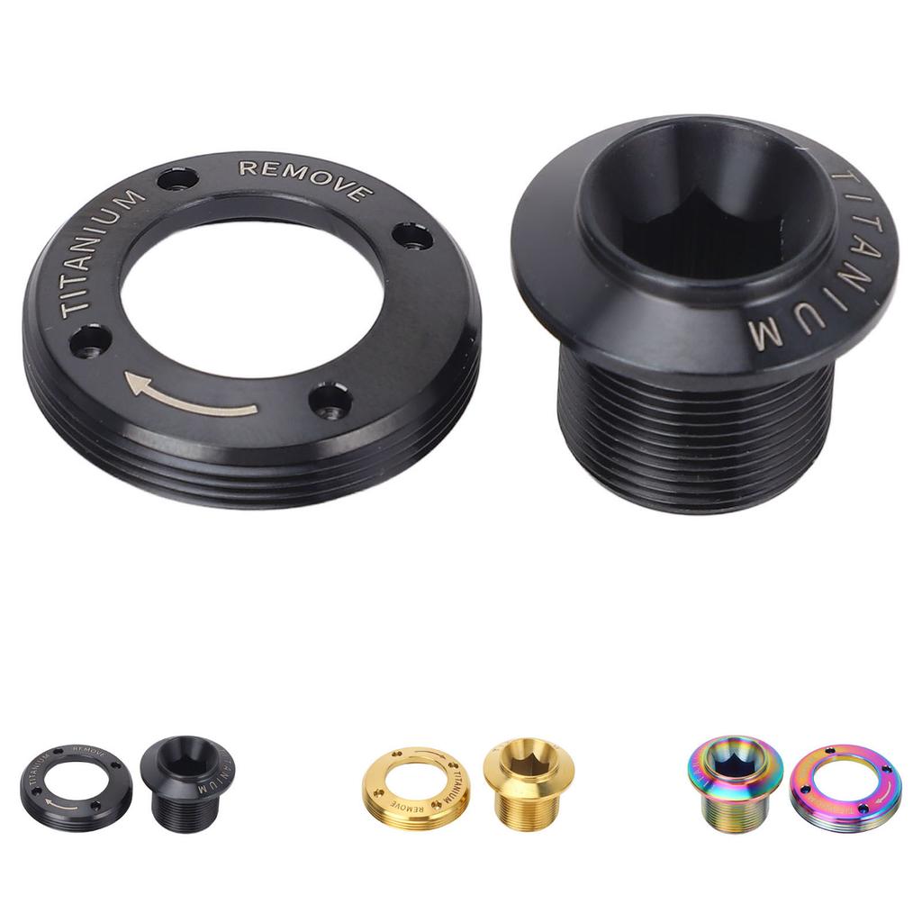 Crank Arm Screw Ti Alloy Lightweight Fine Processing Minimalist Bike Crank Cover Screw for Repairing