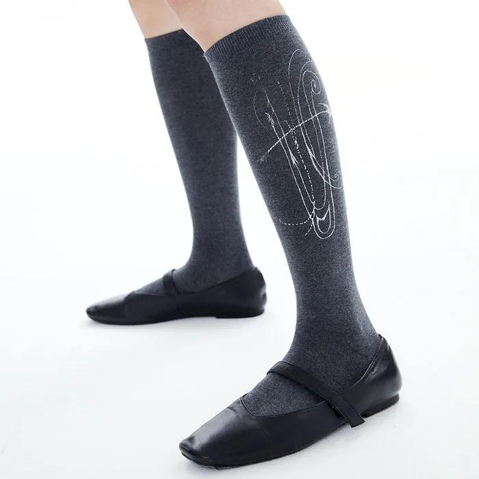 HLMN & HARP KNEE SOCKS / GRAY