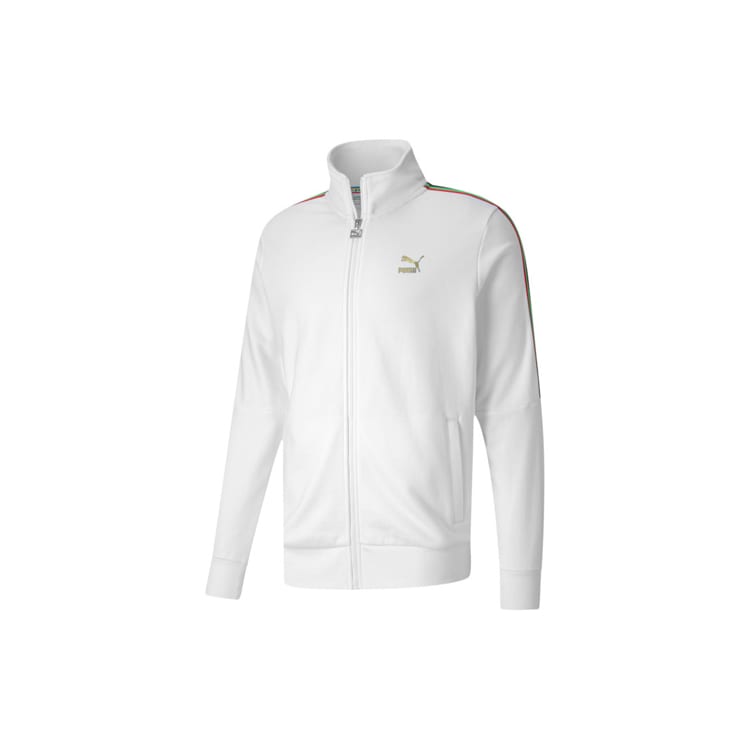 PUMA Jackets Men's White Stand Collar Moderate Other 599293-02