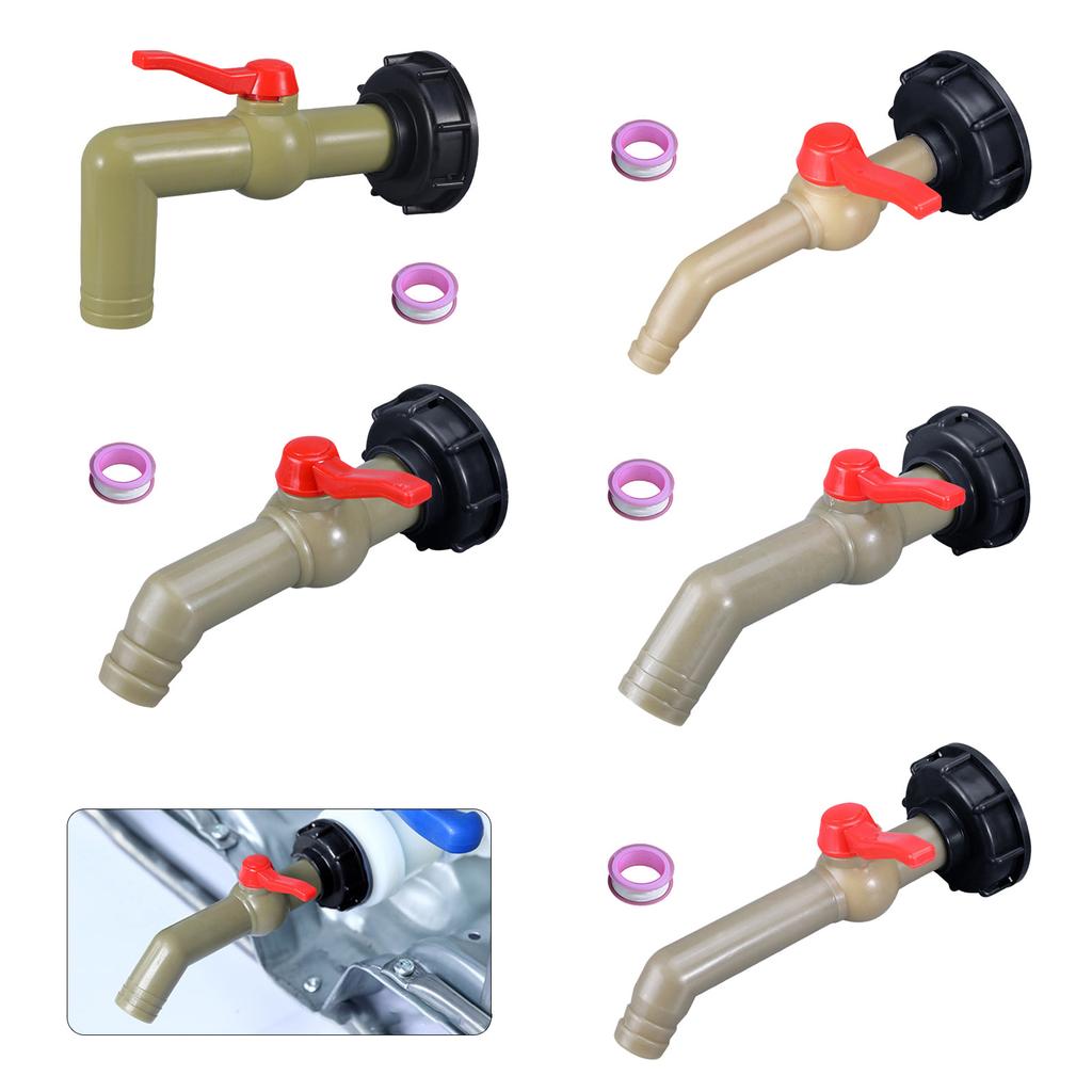 IBC Outlet Tap Tank Accessories Tap Ball Valve 1inch Adapter Coarse Thread Outlet Tap for IBC Container Water Tank