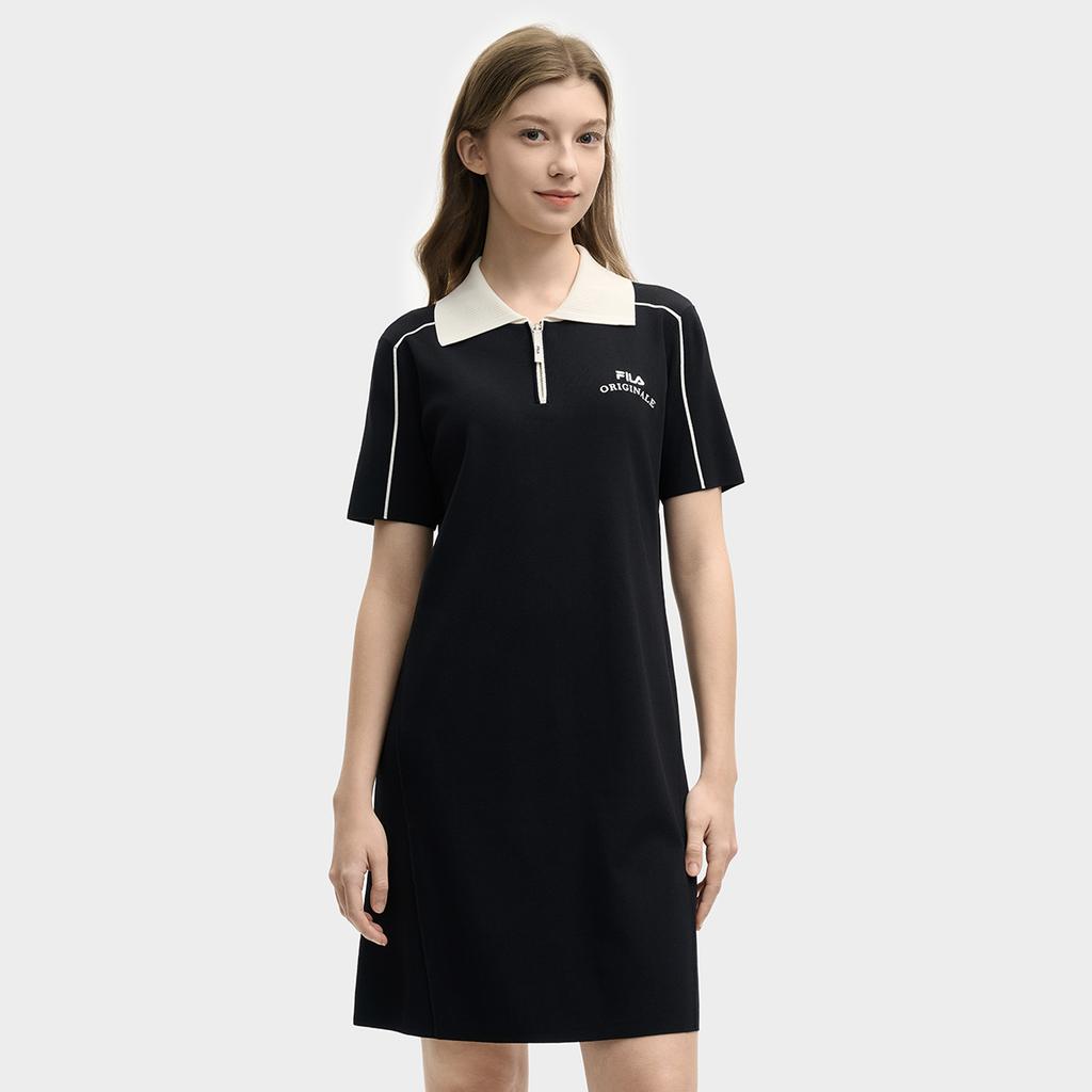 New FILA ORIGINALE Short Sleeved Dresses Women's Legend Blue F11W529306F-NV