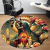 1pc Day of the Dead Virgin Mary Chair Carpet for Office Non-Slip, Lightweight, Machine Washable Rug for Office, Room - Holiday Decoryy251016007