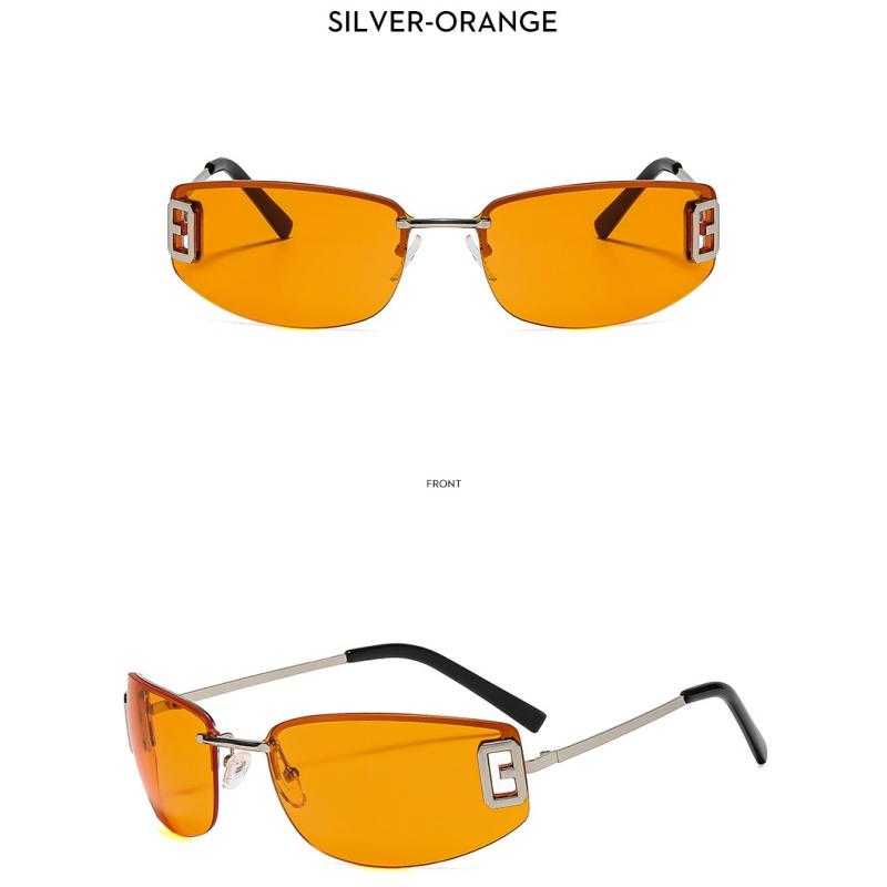 Women's sunglasses, men's and women's fashion frameless sunglasses