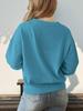 European-American Casual Round Neck Solid Color Sweater - 2025 Collection