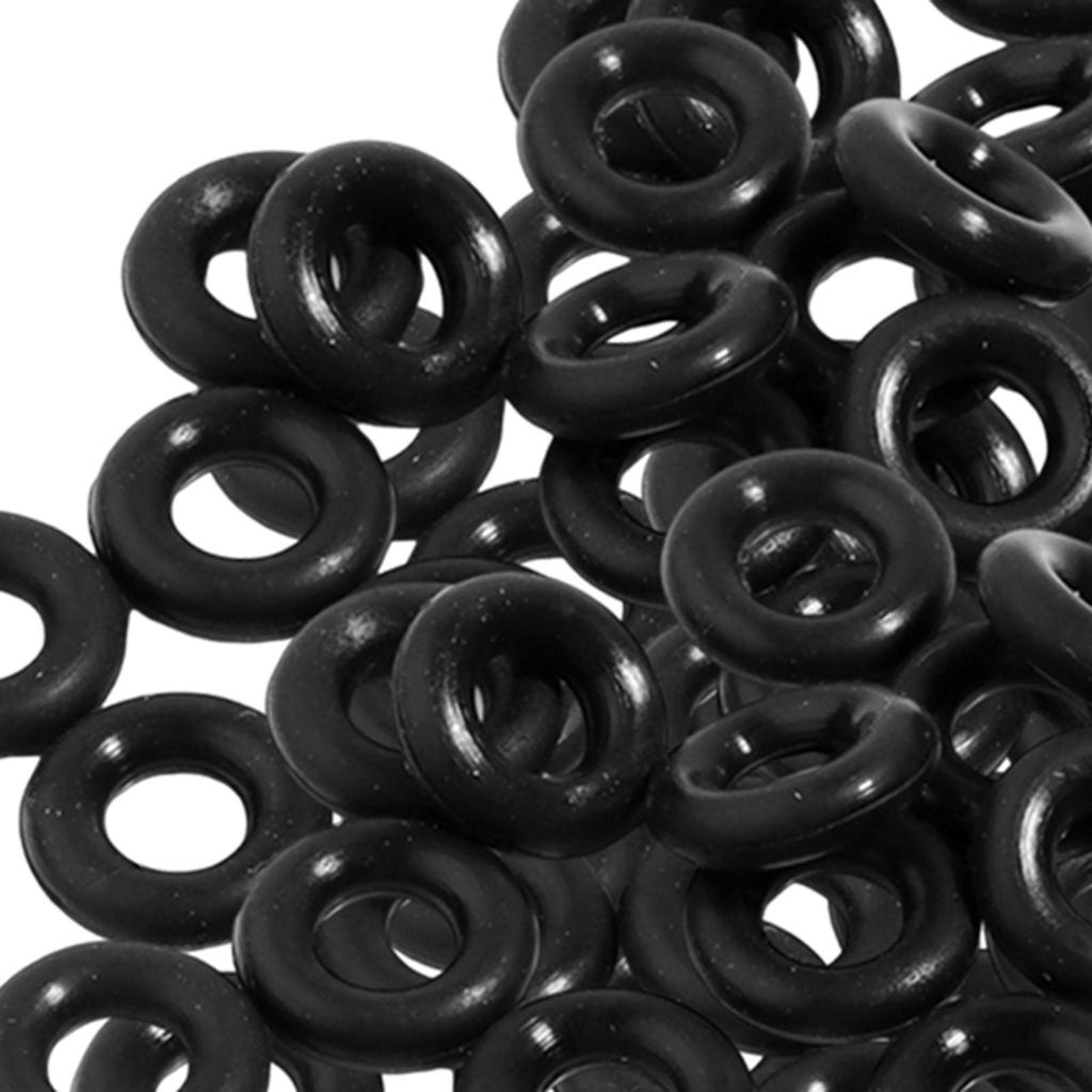100 Pieces Silicone O Rings Stoppers, Spacer Beads, DIY Decoration Locating for Bags