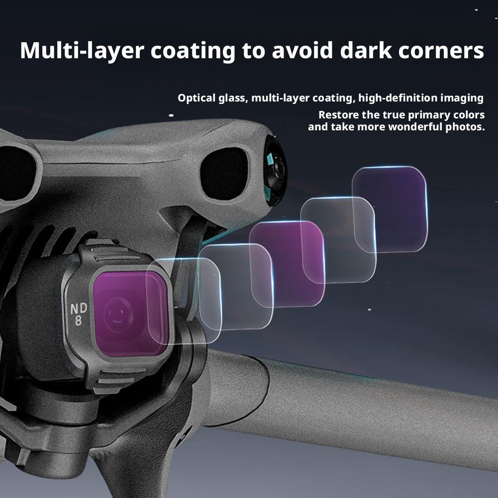 Lens Filters Set Fo DJI Mini 5 Pro Drone Photography Camera Accessories CPL ND16 ND64 UV LP Black Mist 1/4 Optical Glass Filter
