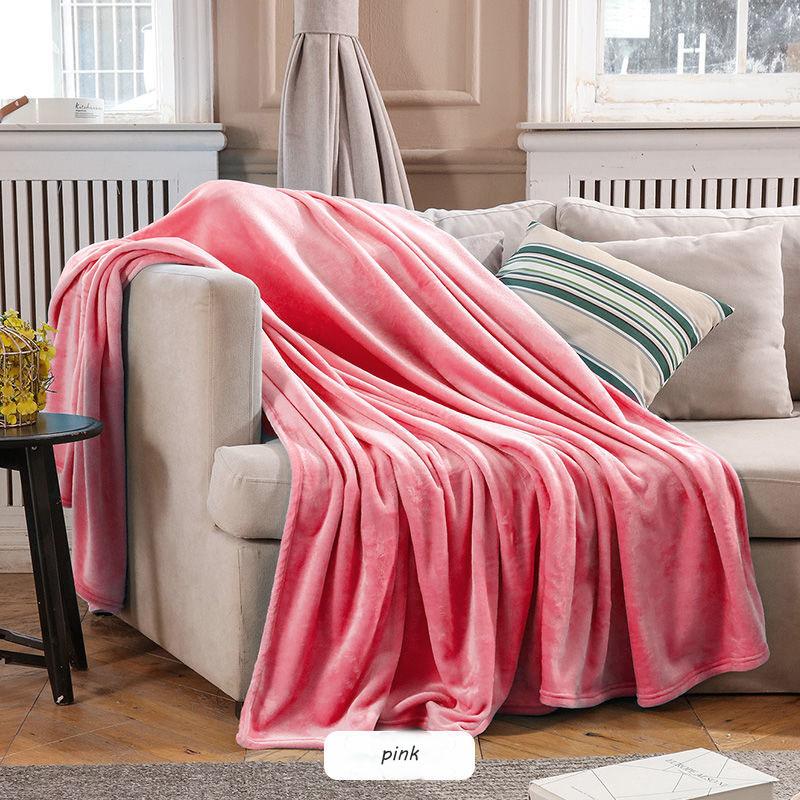 Buy Bedspread Winter Blankets Warm Flannel Coral Fleece Blanket Office