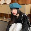 Women'S Wool Beret | Face Slimming Winter Warm | Solid Color Cashmere Blend | Vintage Painter Hat