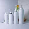 Spot PET 100ml~500ml Flat-Shoulder Plastic Bottle with Acrylic Pump Head, Refillable Lotion Bottle, 24-Tooth