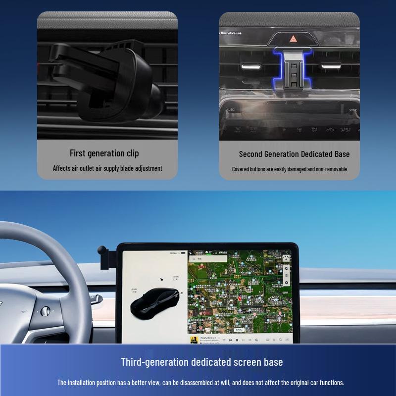 Tesla Model Y/3 Phone Holder: Dedicated Navigation Screen Mount