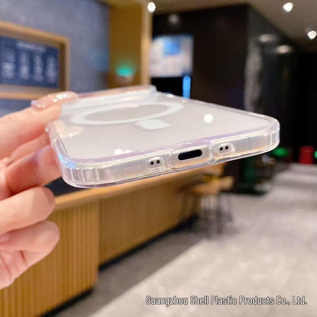 MagSafe Transparent Magnetic Case for iPhone 17 Pro Max/16 Pro/15/14