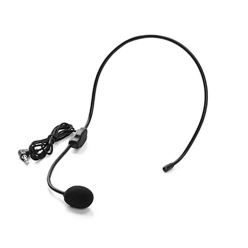 Portable Head Mounted Headset Microphone Wired 3.5Mm Plug Mic For Shopping Mall Teacher Tour Guide Amplifier Phone Wheat Bee Ear