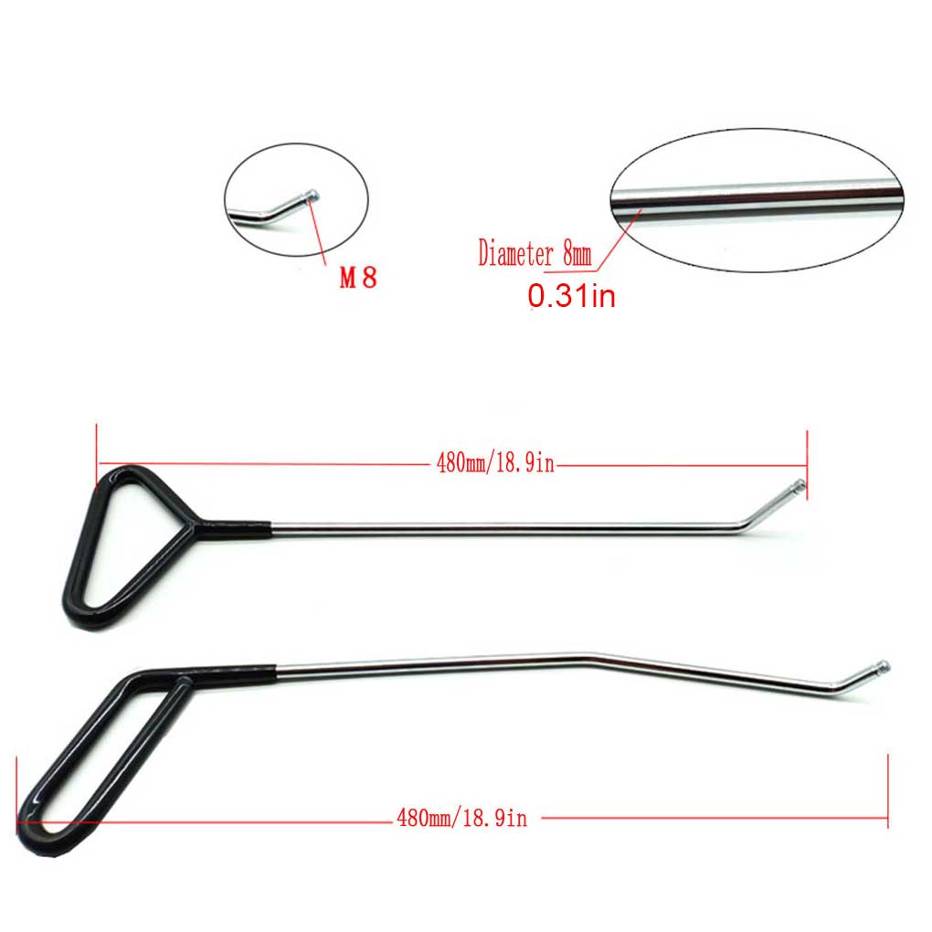 Car Dent Repair Hail Remover Hooks Paintless Door Tools Damage Crowbar Kit for Automotive Repairing Accessories