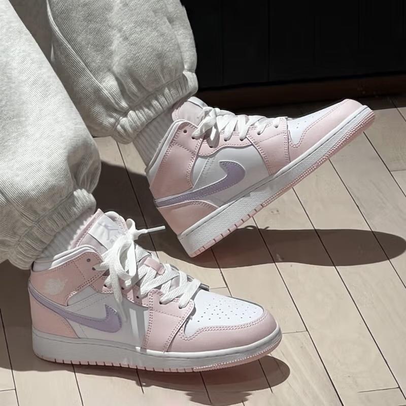 (GS) Air Jordan 1 Mid 'Pink Wash' Kids' FD8780-601