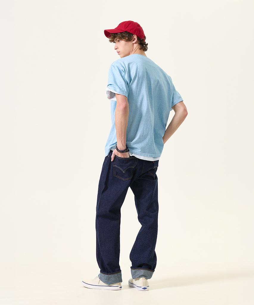 Guson Pigment-Dyed Short Sleeve T-Shirt - Soda