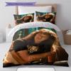 Cartoon Pattern Bedding Quilt Set Quilt Cover Pillowcase Home Decoration Birthday Gift (1 * duvet cover + 2 * pillowcase, without core)