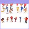 Figure di Sonic The Hedgehog Ornamenti da Collezione in PVC per Bambini e Fan