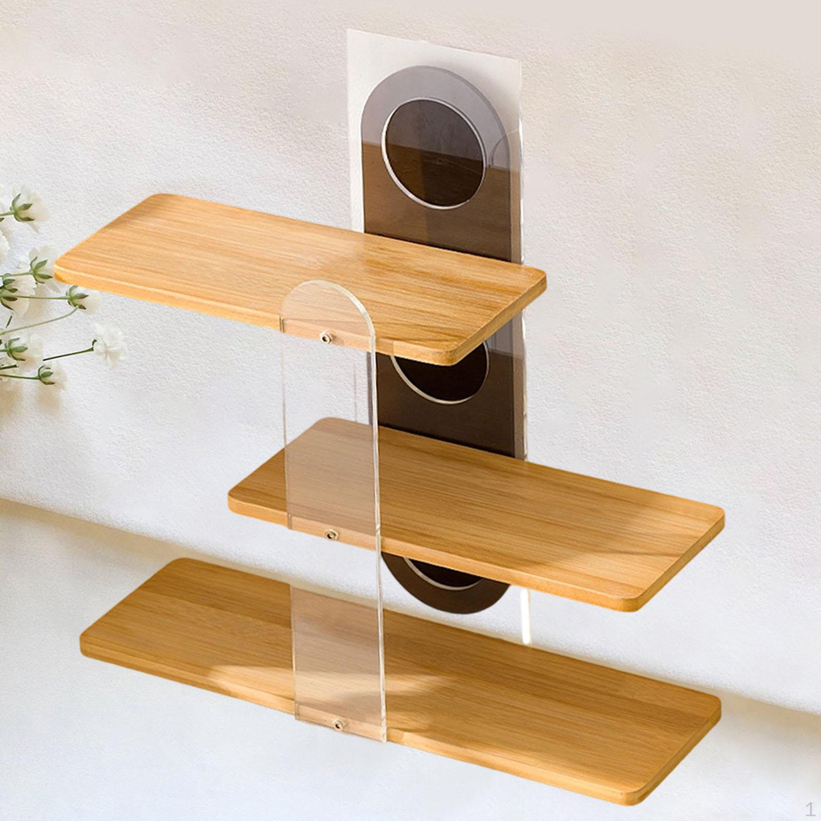 

3-ярусная подставка для кофейных кружек, настольная угловая полка-подставка для чашек, прочная, органайзер для полок Wooden color