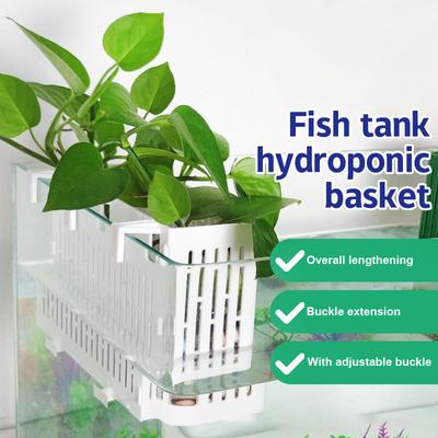 Fish Tank Hanging Planter Aquatic Plant Holder Heat-Resistant Hydroponic Basket Aquarium Underwater Aquatic Plants Basket