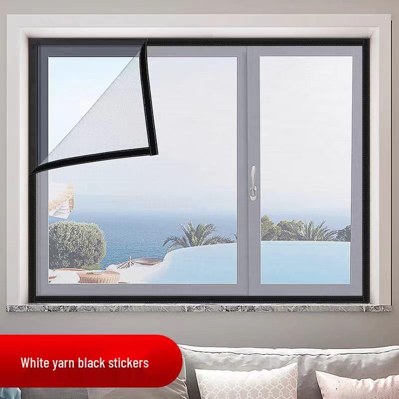 Nano Anti-Mosquito Breathable Window Screen with Easy No-Punch Installation