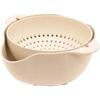 ECO Colander Bowl Set Nestable Design BPA Free Heat Resistant Kitchen Tool Food Safe Easy Storage 1.37qt 1.87qt