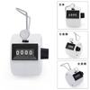 AmzBarley Handheld Tally Baseball Counter, 4-Digit, Waterproof, Compact, Counter, Handheld, Palm-Sized, 1-Counter (White)