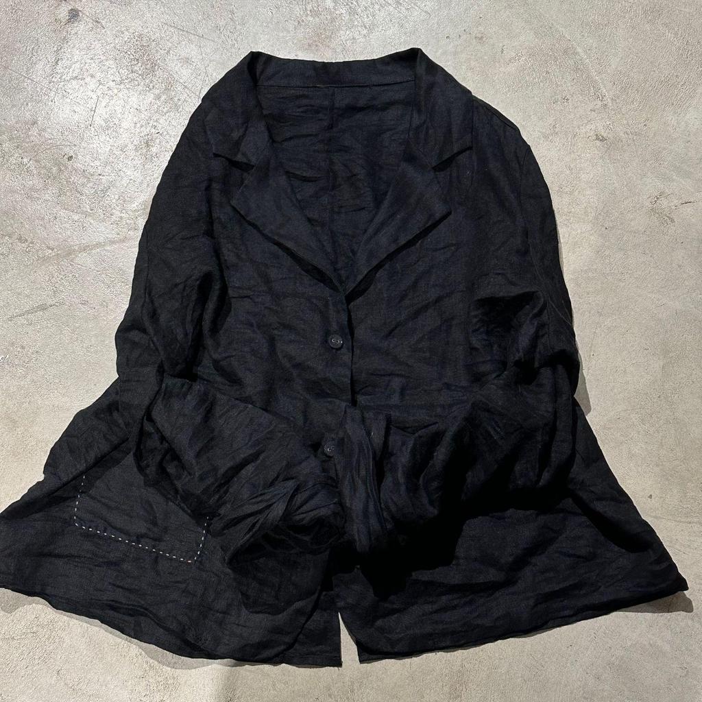 Johnature Frau Frühling Casual Langen Ärmeln Einfarbig Vintage Einreiher Retro Persönlichkeit Mäntel