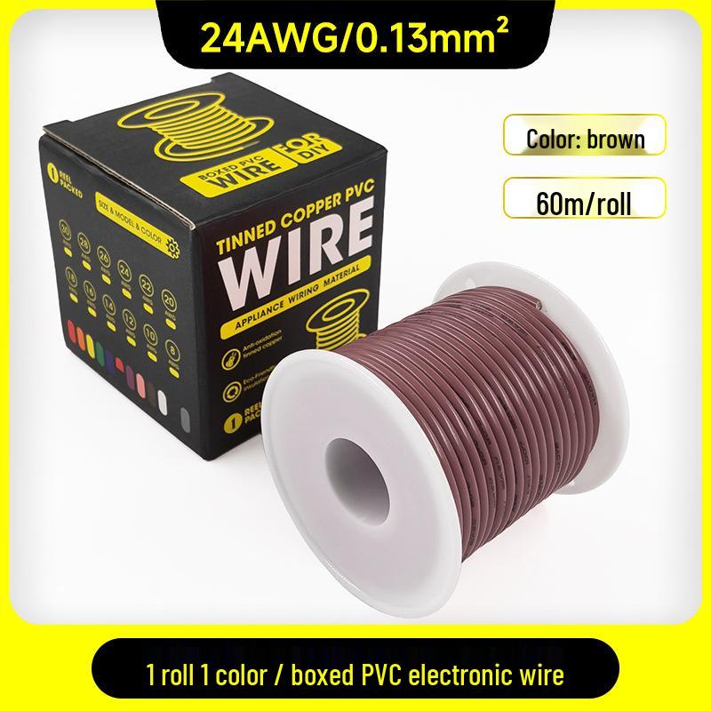 1007 PVC Electronic Wire 16AWG-30AWG Tinned Copper, Flying Lead Aviation Wire