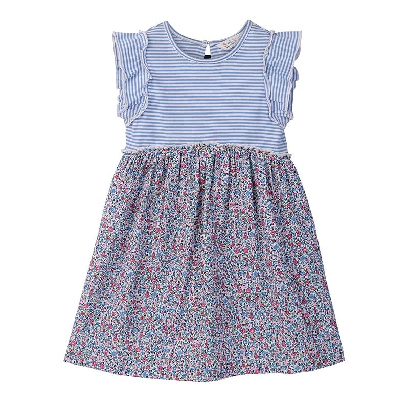MIX-MEDIA RUFFLE DRESS MULTI - COL 3 Years