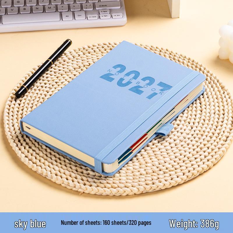 English Diary 2026: A5 Soft Cover Daily Planner & Yearly Calendar Notebook