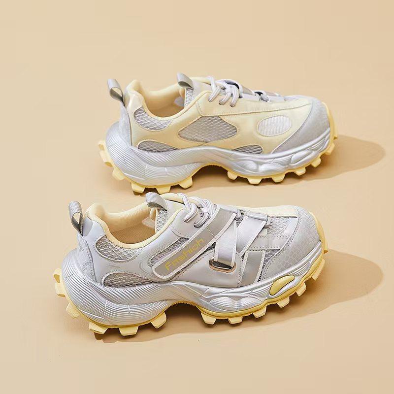 

Thick-soled dad shoes women s summer new mesh breathable muffin shoes show small feet and increase height casual sports shoes 40