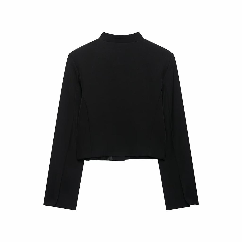 European and American Style, New Women's Clothing, Short Zhongshan Collar Long-sleeved Blazer 0524784125
