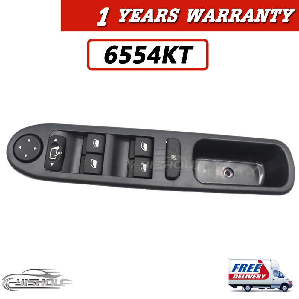 1x Master Window Control Switch Driver Side Electric 6554.KT Fits Peugeot CC 307