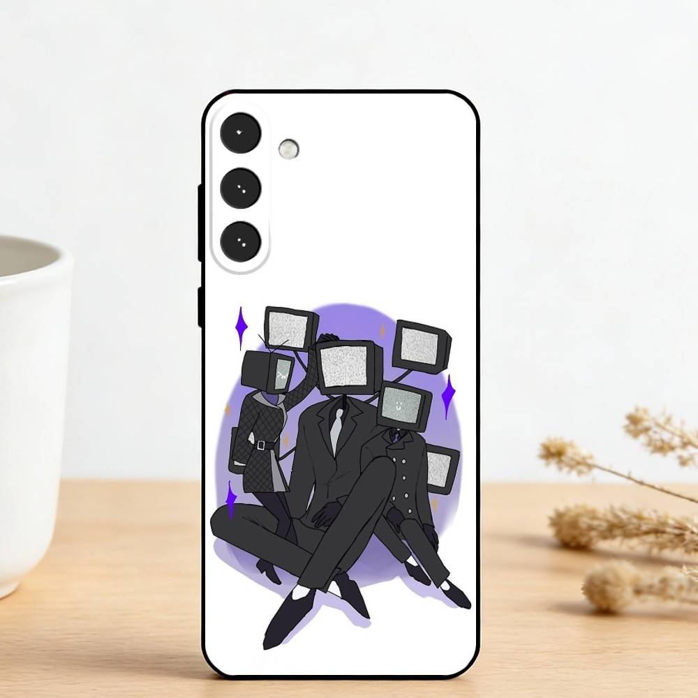 S-Skibidi T-Toilet Phone Case For Samsung Galaxy A73,A72,A71,A70,A53,A52,A51,Others Soft Black Cover Samsung a72