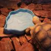 Reptile Bowls Terrarium Feeding Worm Dish Reptile Mealworm Feeder Dish Plastic Bowl For Frog Gecko Snake Spiders Turtles Pet