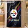 Beach TowelPittsburgh Steelers Custom Name Text Personalized Soft Towel for Beach Pool Indoor Home Decor Gift