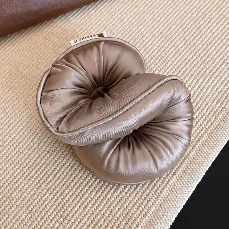 Sponge Sleep Elastic Ponytail Holder Hair Scrunchies For Women Hair Accessories Girls Soft Solid Satin Filled Cotton Big Bands