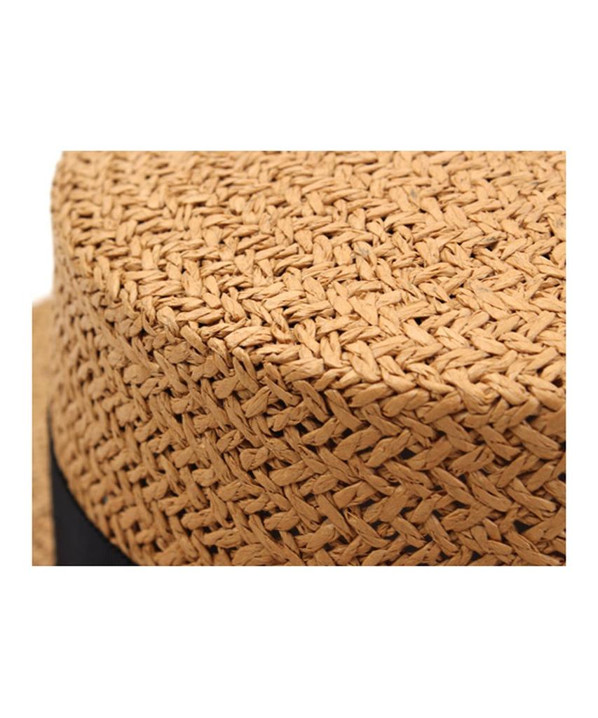 Yunibeosyeolkemiseuteuli Brown Flat Panama Hat Panama Hat